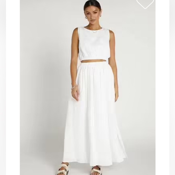 DISSH DYLAN LINEN CROP TOP white - Picture 2 of 10